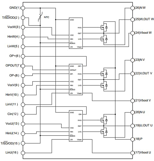 STMicroelectronics STIPN2M50T SLLIMM™ Nano IPMȲԭD