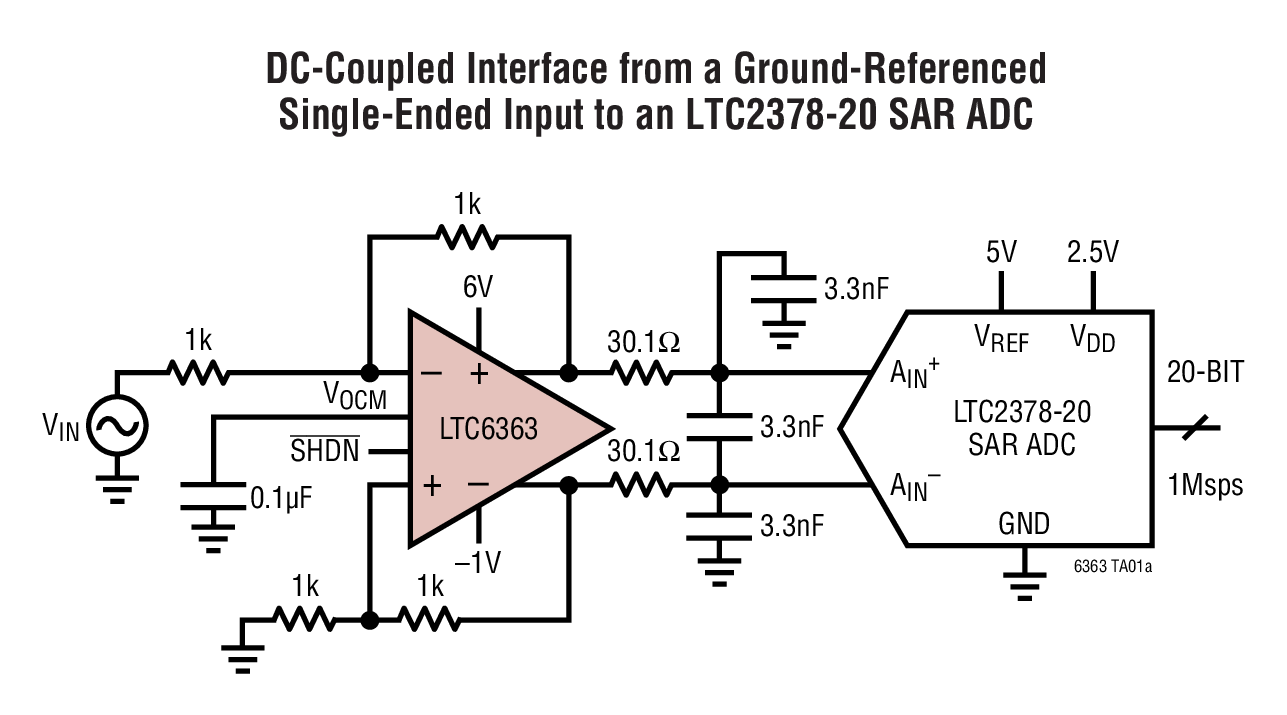 LTC6363 Typical Application