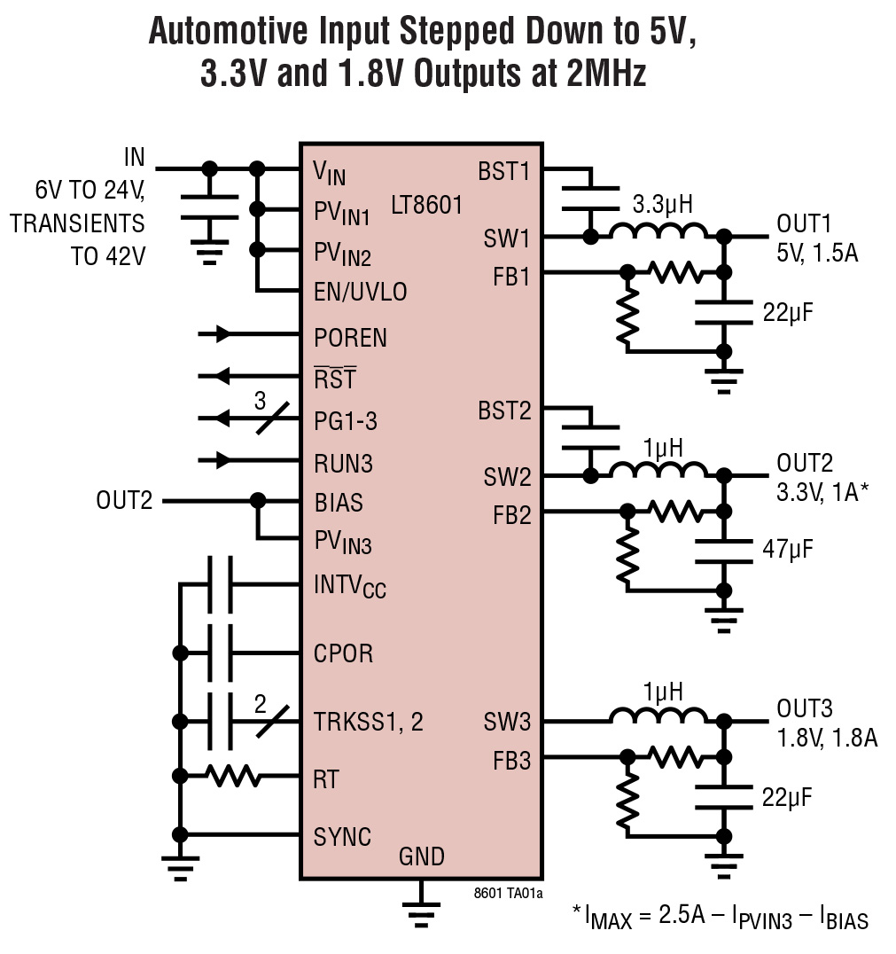 LT8601 Typical Application