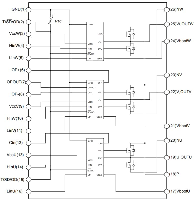 STMicroelectronics STIPN1M50T SLLIMM Nano IPM(ni)ԭD_