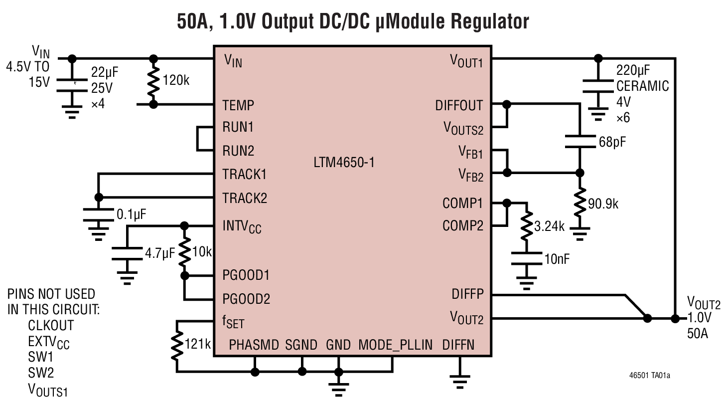 LTM4650-1 Typical Application