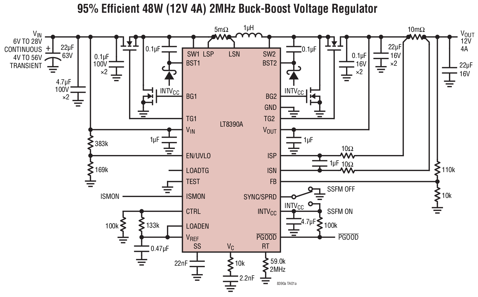 LT8390A Typical Application