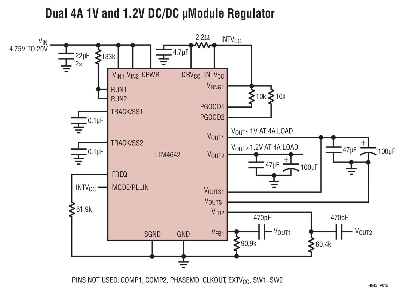 LTM4642 Typical Application