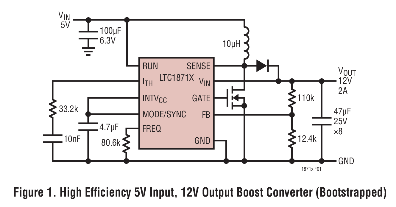 LTC1871X Typical Application