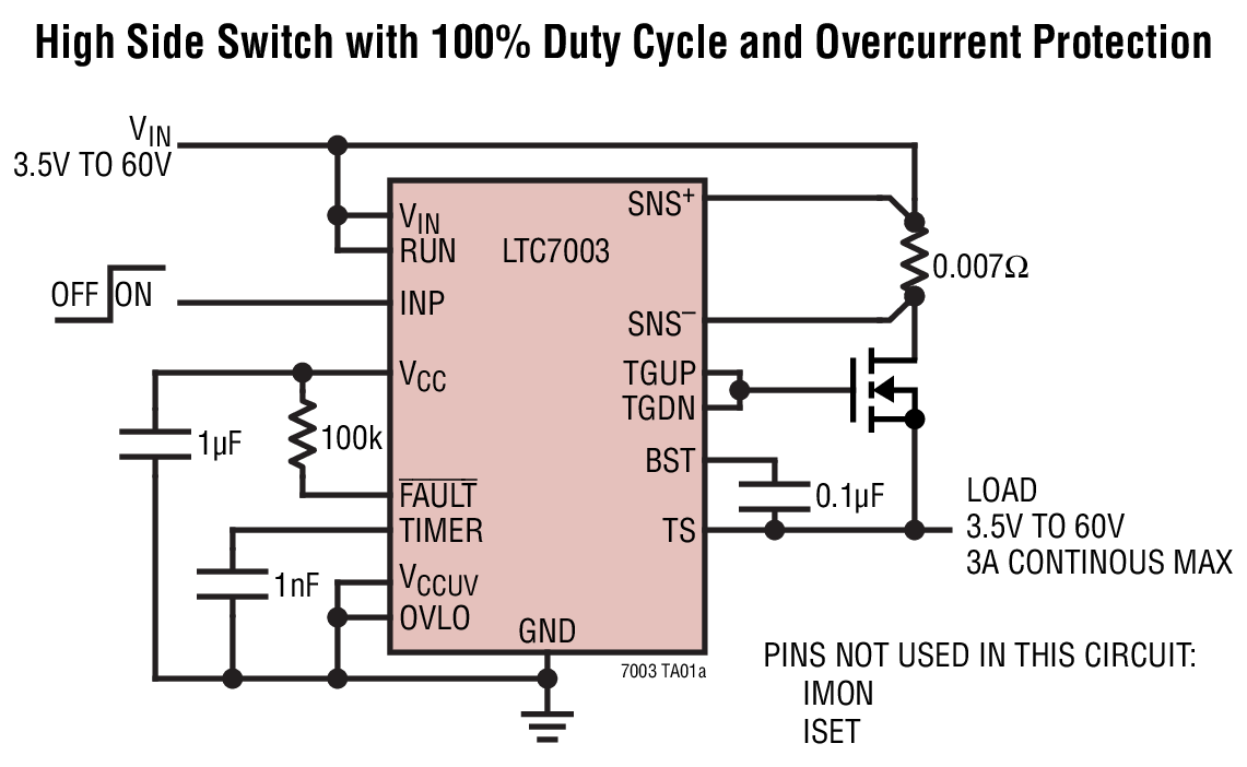 LTC7003 Typical Application