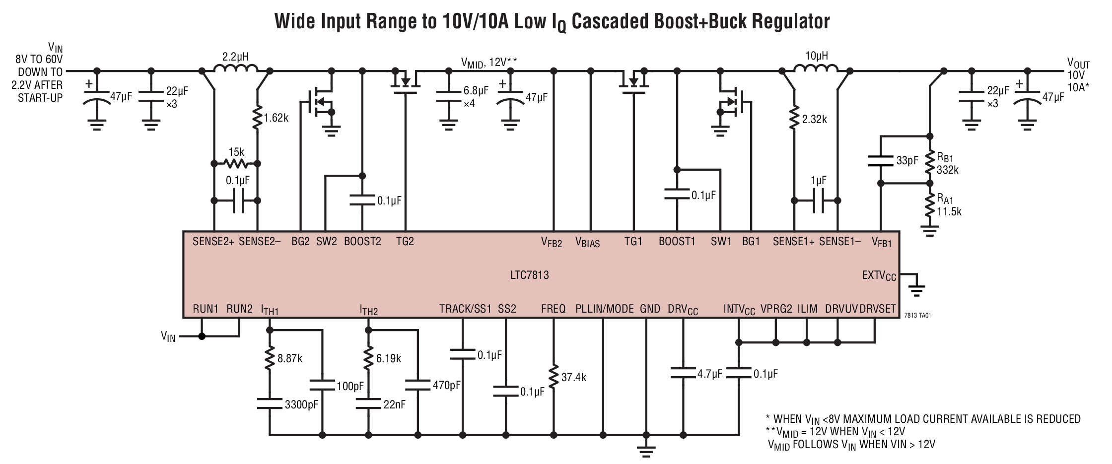 LTC7813 Typical Application