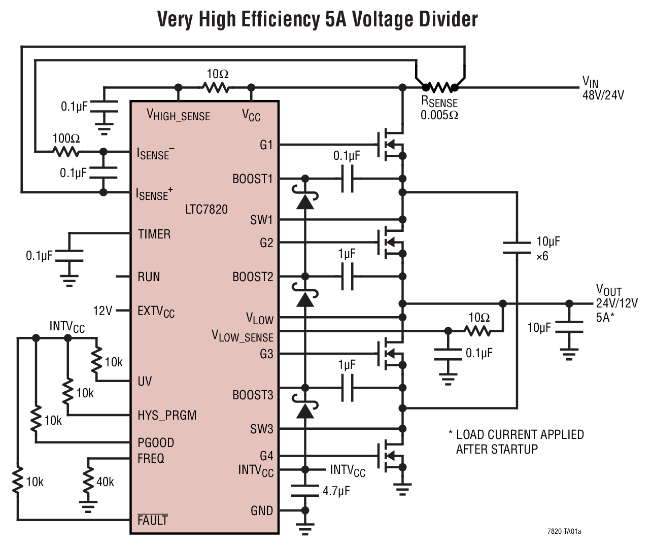 LTC7820 Typical Application