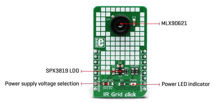 MikroElektronika MIKROE-2622 IR Grid click板