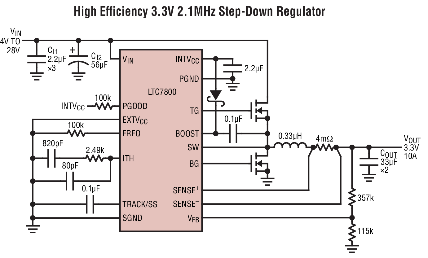 LTC7800 Typical Application